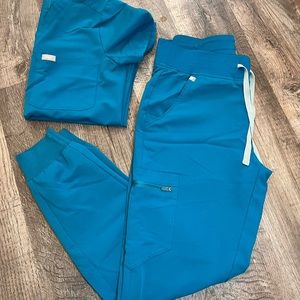 Figs Scrubs Pacific Blue